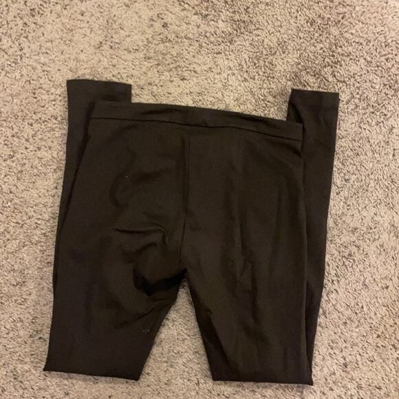 Vince black high rise stretch pants ankle zip 6 - Picture 4 of 5